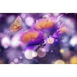 Débardeur papillon violet